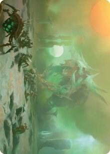 Green Suns Twilight Art Card 39 (Art Series: Phyrexia: All Will Be One)  | Good Games Adelaide SA