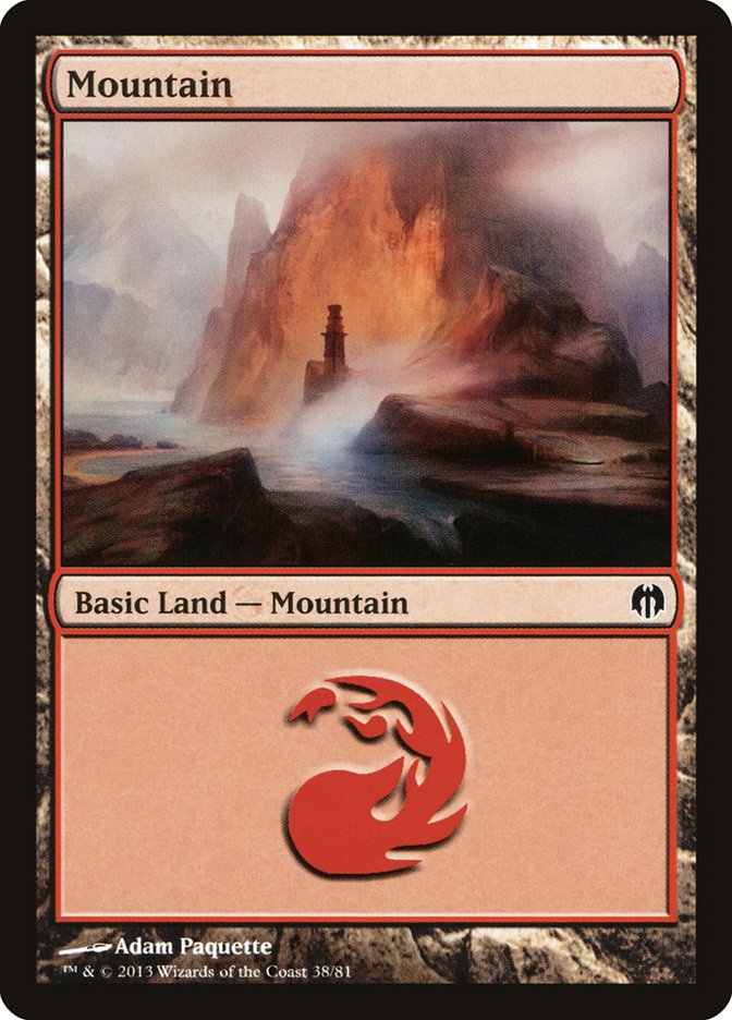 Mountain (38) [Duel Decks: Heroes vs. Monsters] | Good Games Adelaide SA