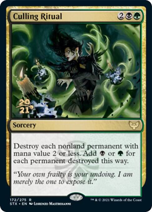 Culling Ritual 172 (Prerelease Cards)  - Foil | Good Games Adelaide SA