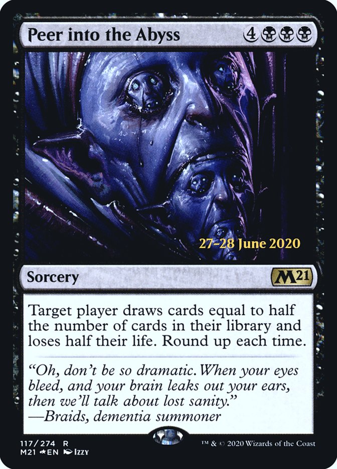 Peer into the Abyss  [Core Set 2021 Prerelease Promos] | Good Games Adelaide SA