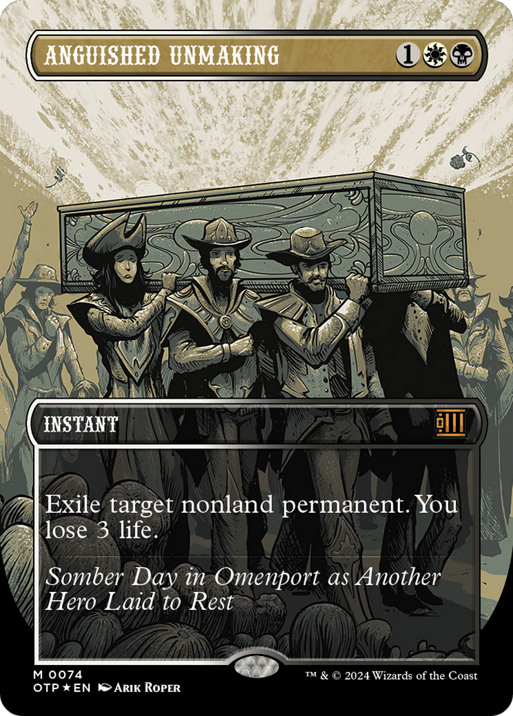 Anguished Unmaking (Textured Foil) [Outlaws of Thunder Junction: Breaking News] | Good Games Adelaide SA