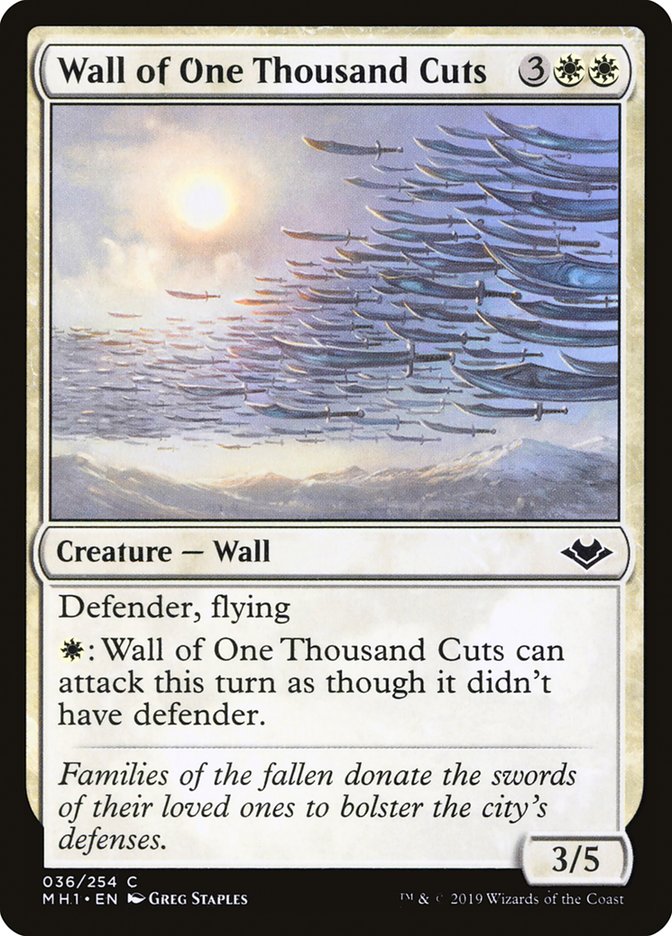 Wall of One Thousand Cuts 36 (Modern Horizons)  - Foil | Good Games Adelaide SA