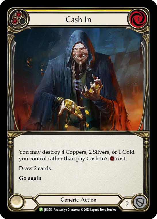 Cash In (Yellow) [JDG013] (Promo)  Cold Foil | Good Games Adelaide SA