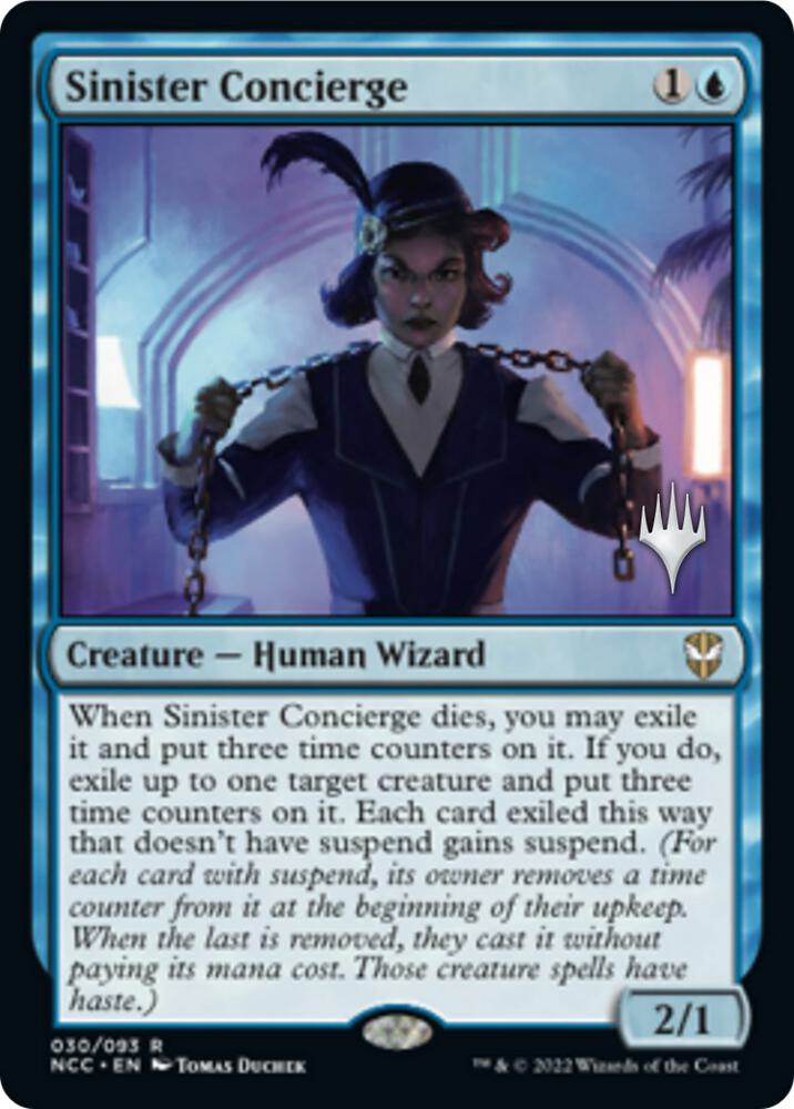 Sinister Concierge 30 (Promo Pack: Streets of New Capenna)  - Foil | Good Games Adelaide SA