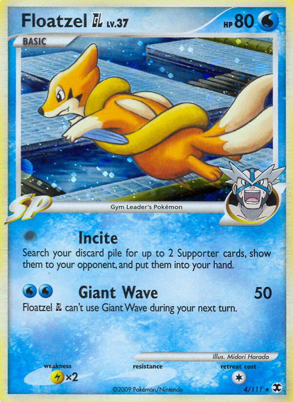 Floatzel GL (4/111) [Platinum: Rising Rivals] | Good Games Adelaide SA