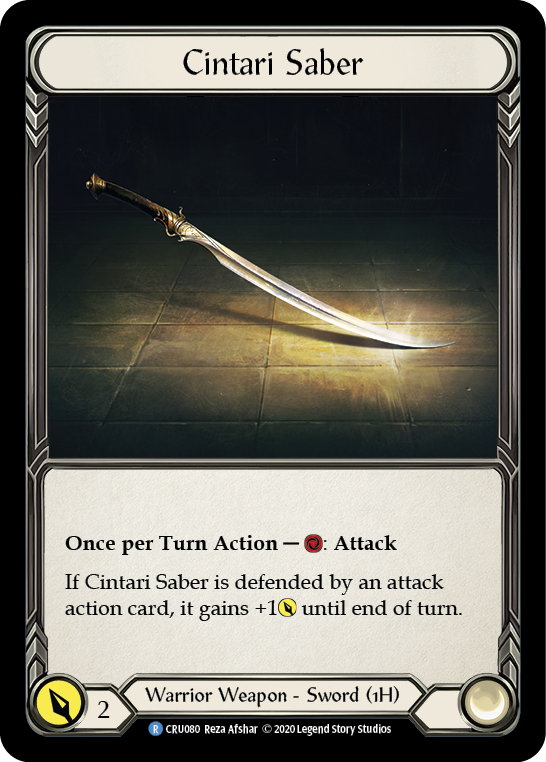 Cintari Saber [CRU080] 1st Edition Cold Foil | Good Games Adelaide SA