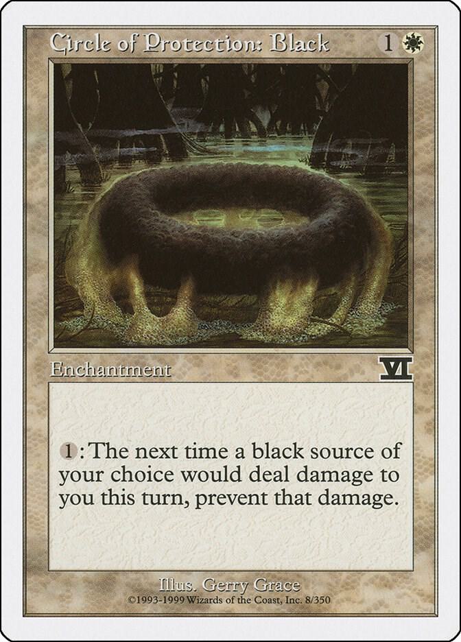 Circle of Protection: Black 8/350 (Classic Sixth Edition)  | Good Games Adelaide SA