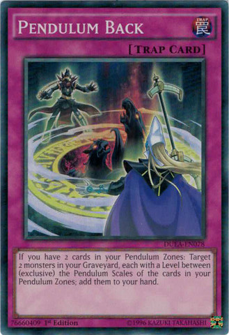 Pendulum Back [DUEA-EN078] Super Rare | Good Games Adelaide SA