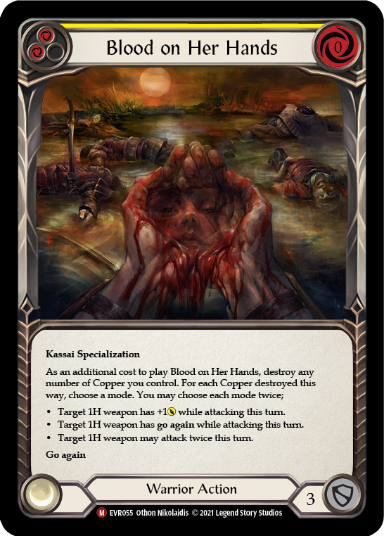 Blood on Her Hands [EVR055] (Everfest)  1st Edition Rainbow Foil | Good Games Adelaide SA