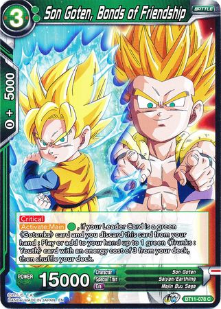 Son Goten, Bonds of Friendship [BT11-078] | Good Games Adelaide SA