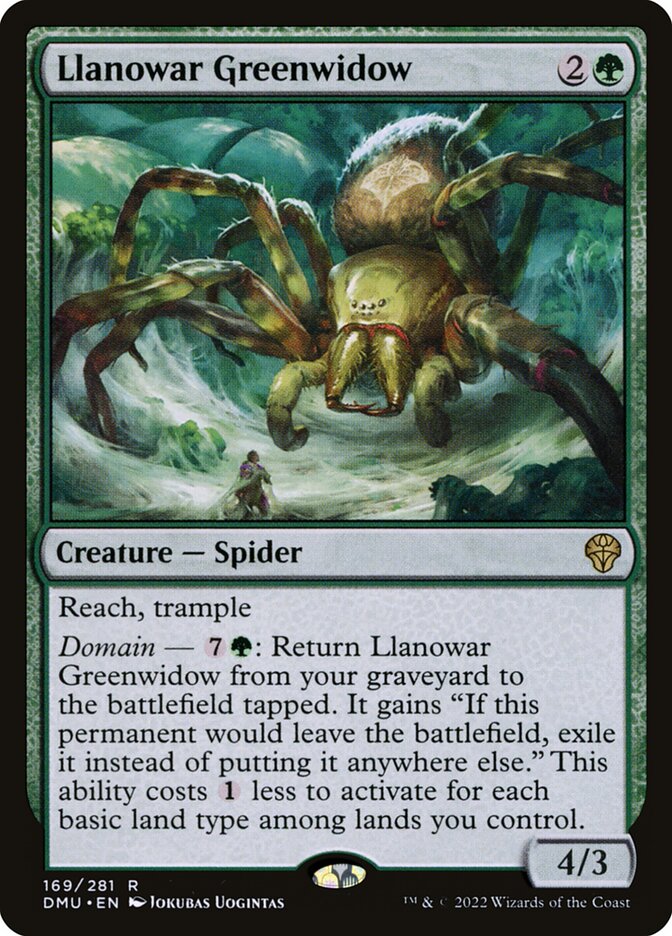 Llanowar Greenwidow 169 (Dominaria United)  - Foil | Good Games Adelaide SA