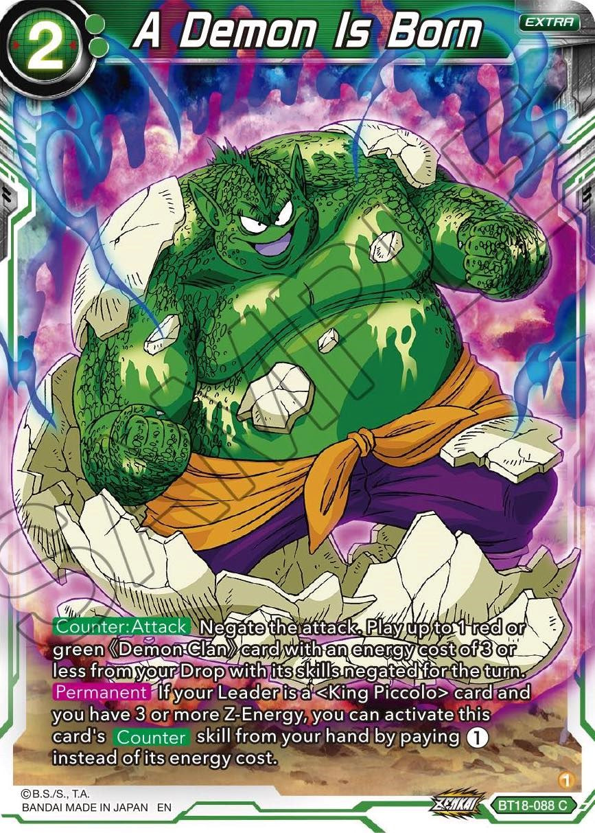 A Demon Is Born (BT18-088) [Dawn of the Z-Legends] | Good Games Adelaide SA