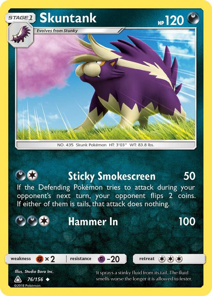 Skuntank 76/156 (SM - Ultra Prism)  - Reverse Holofoil | Good Games Adelaide SA