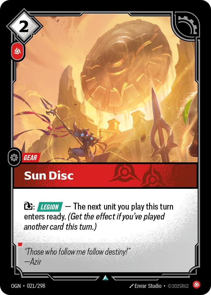 Sun Disc 021/298 (Origins)  | Good Games Adelaide SA