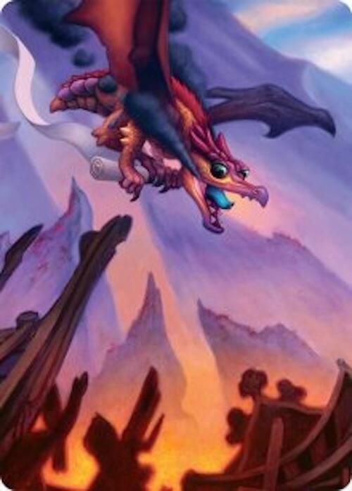 Scavenger Regent Art Card 45 54 45 (Art Series: Tarkir: Dragonstorm)  | Good Games Adelaide SA