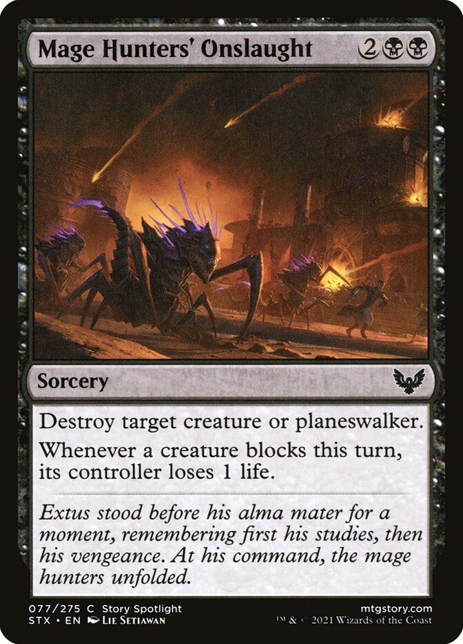 Mage Hunters' Onslaught 77 (Strixhaven: School of Mages)  - Foil | Good Games Adelaide SA