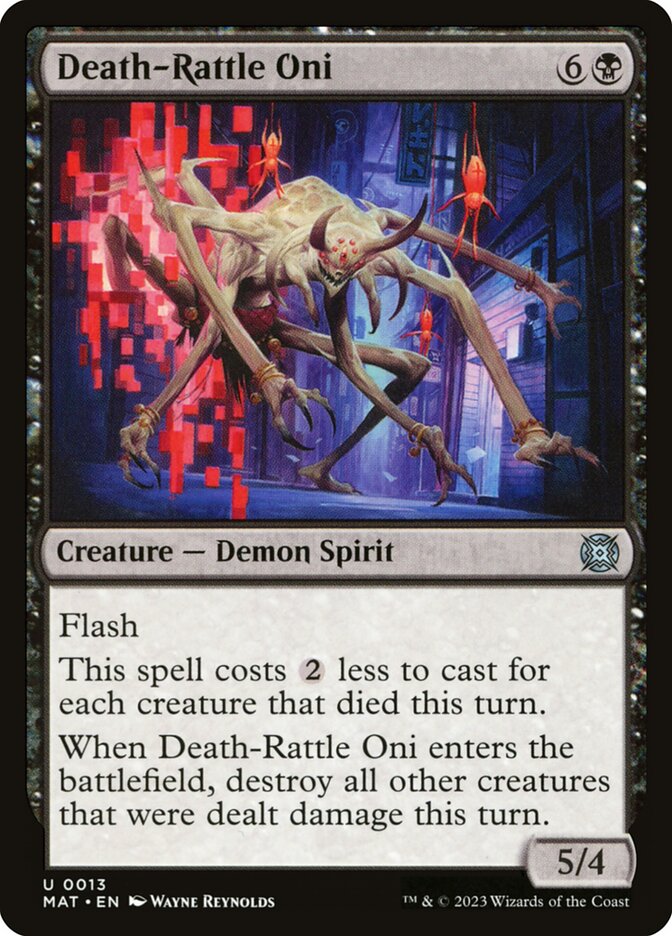 Death-Rattle Oni 13 (March of the Machine: The Aftermath)  - Foil | Good Games Adelaide SA