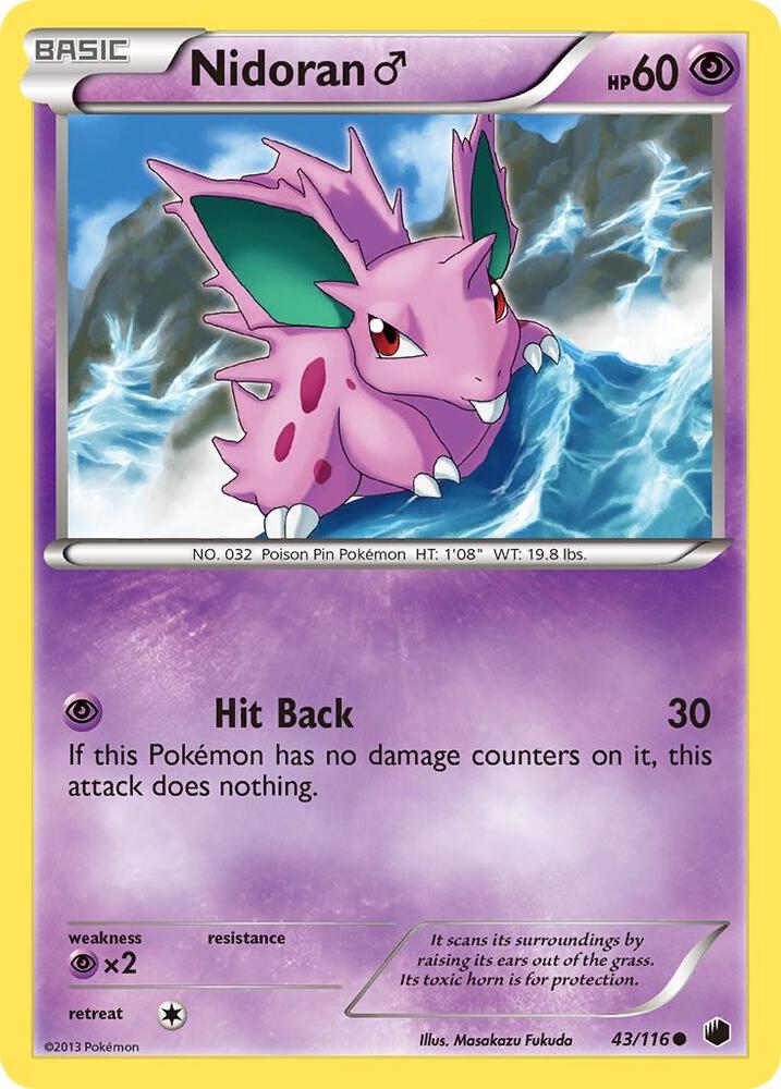 Nidoran M 43/116 (Plasma Freeze)  - Reverse Holofoil | Good Games Adelaide SA