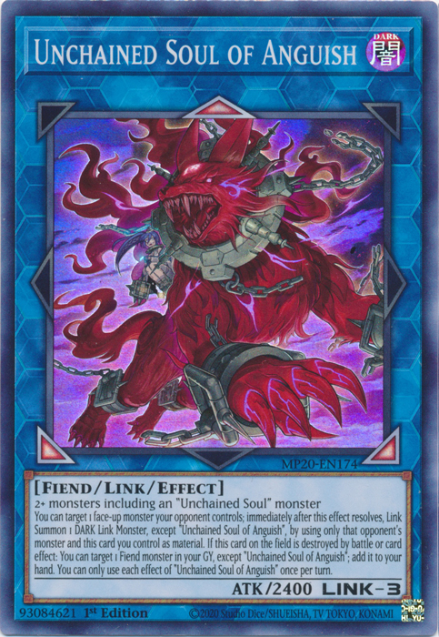 Unchained Soul of Anguish [MP20-EN174] Super Rare | Good Games Adelaide SA