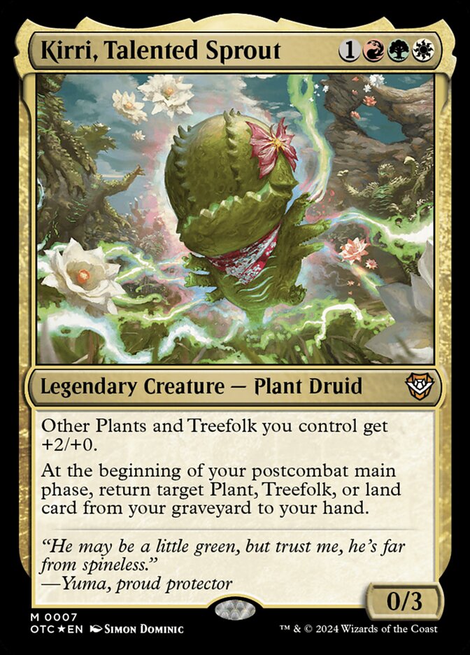 Kirri, Talented Sprout 7 (Commander: Outlaws of Thunder Junction)  - Foil | Good Games Adelaide SA