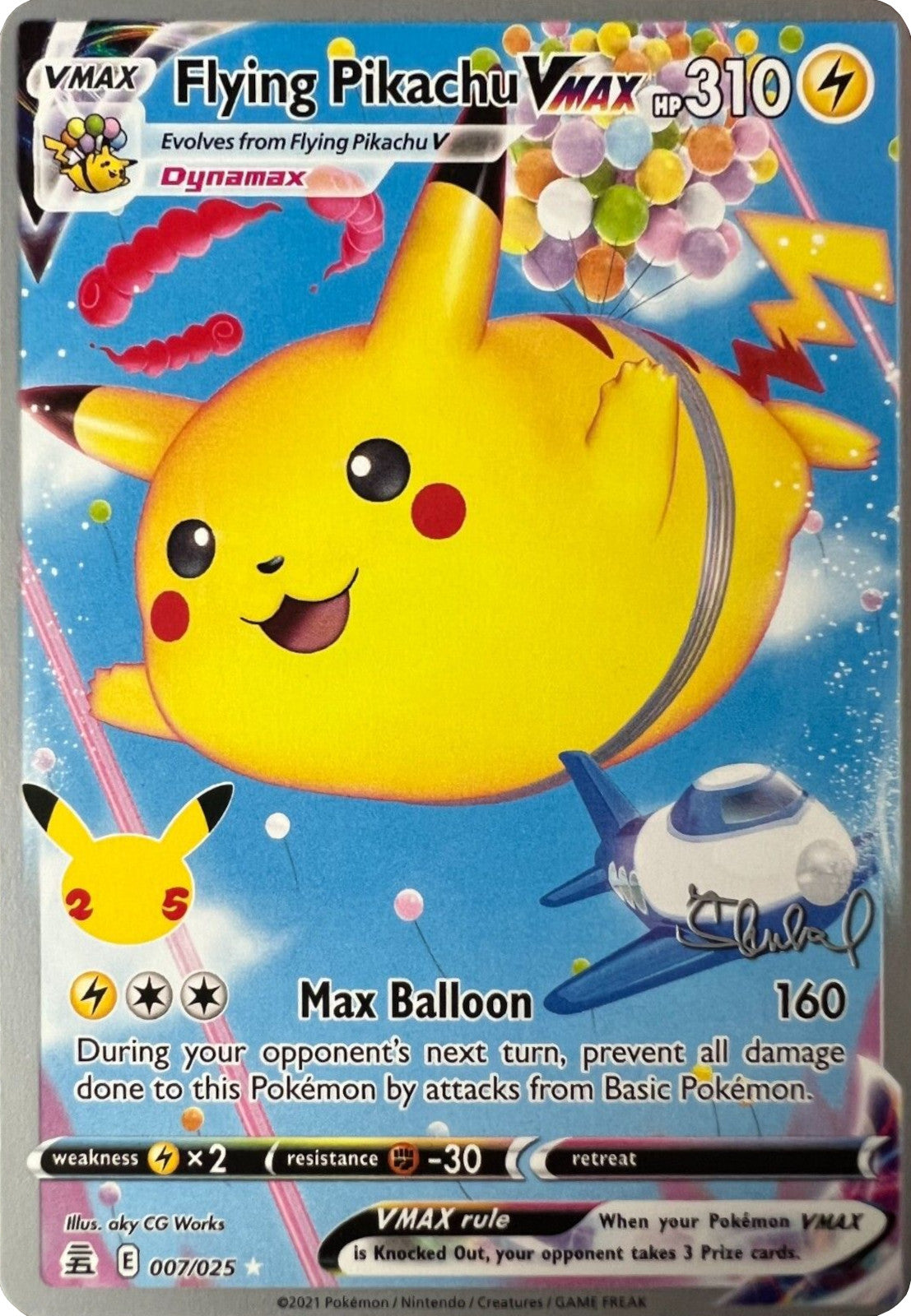 Flying Pikachu VMAX (007/025) (ADP - Ondrej Skubal) [World Championships 2022] | Good Games Adelaide SA