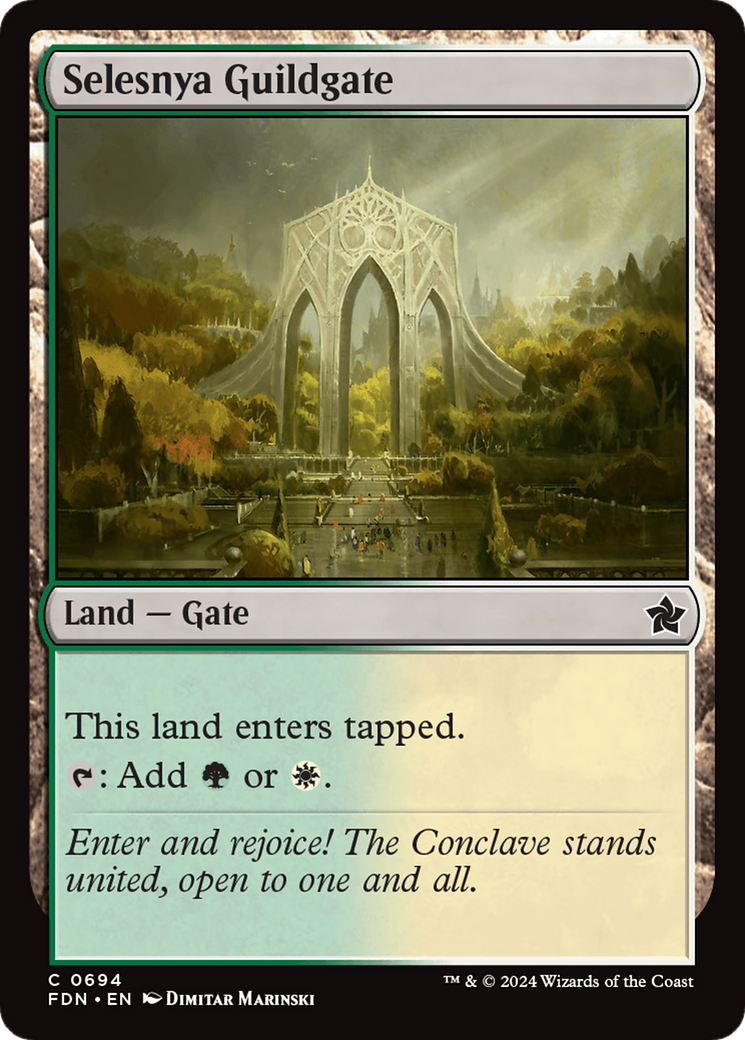 Selesnya Guildgate [Foundations] | Good Games Adelaide SA