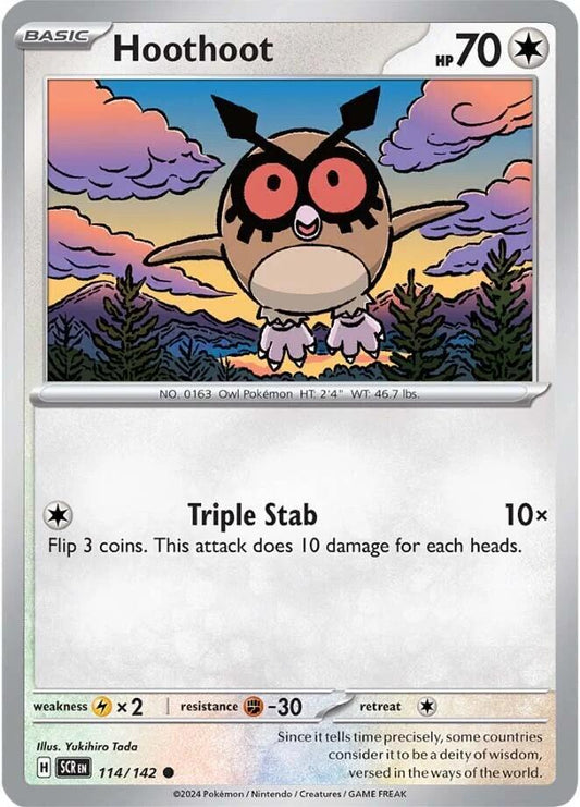 Hoothoot 114/142 (SV07: Stellar Crown) 