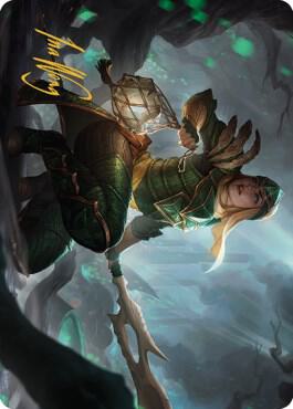 Argothian Opportunist Art Card Gold Stamped Signature 22 (Art Series: The Brothers' War)  | Good Games Adelaide SA