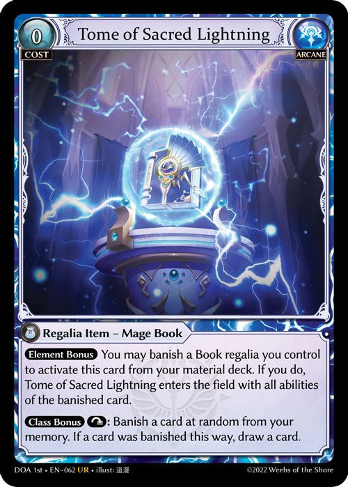 Tome of Sacred Lightning (062) [Dawn of Ashes: 1st Edition] | Good Games Adelaide SA