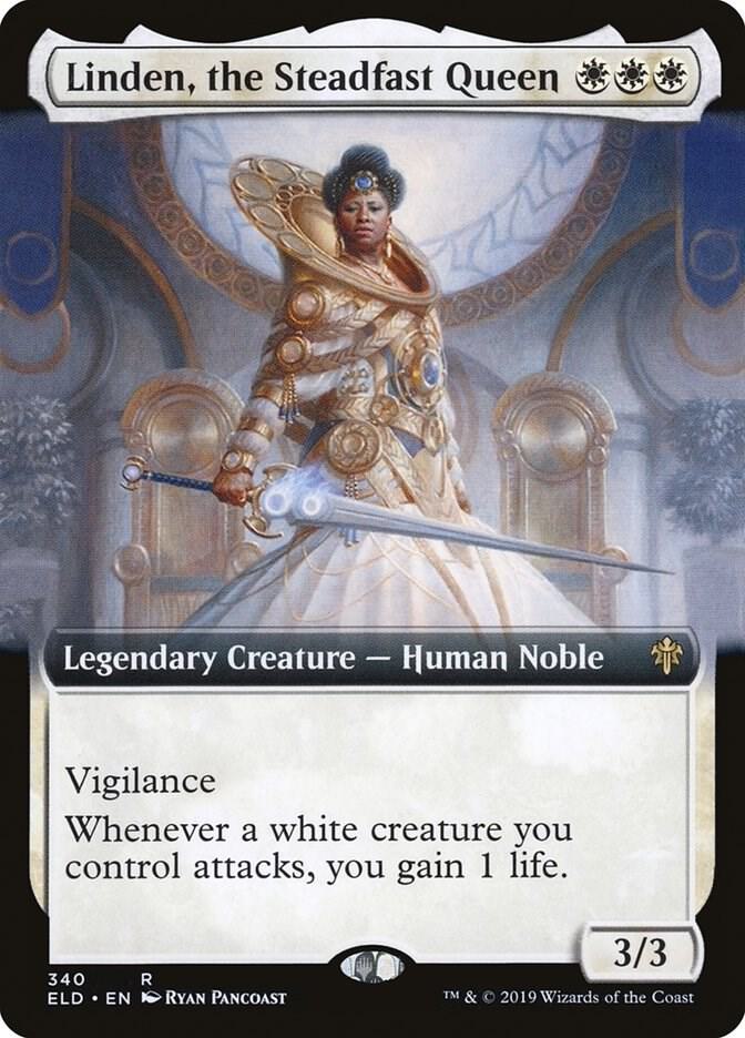 Linden, the Steadfast Queen 340 (Throne of Eldraine)  - Foil | Good Games Adelaide SA
