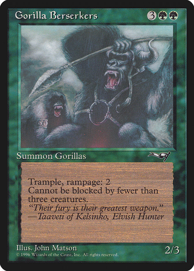 Gorilla Berserkers 76 (Alliances)  | Good Games Adelaide SA