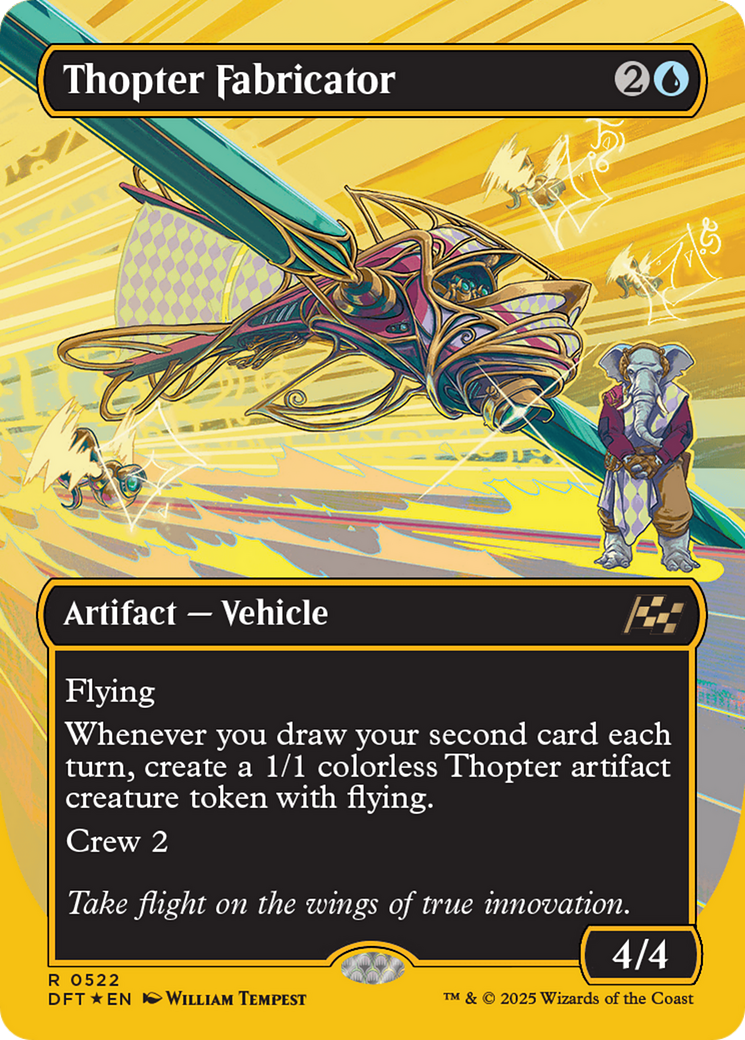 Thopter Fabricator (Borderless) (First-Place Foil) [Aetherdrift] | Good Games Adelaide SA