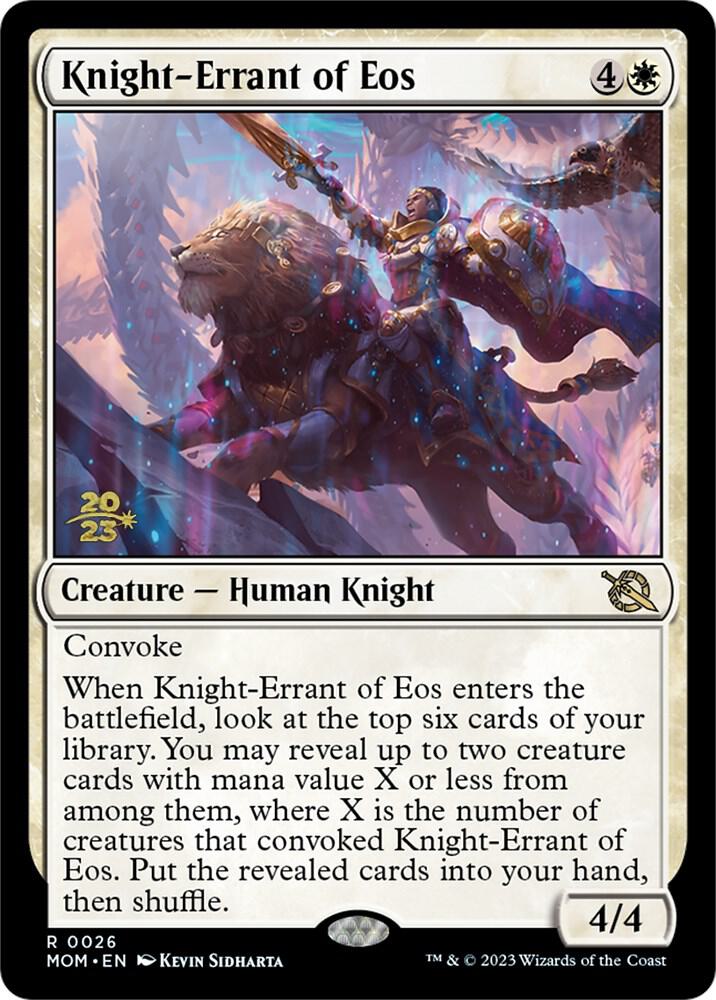 Knight Errant of Eos 26 (Prerelease Cards)  - Foil | Good Games Adelaide SA