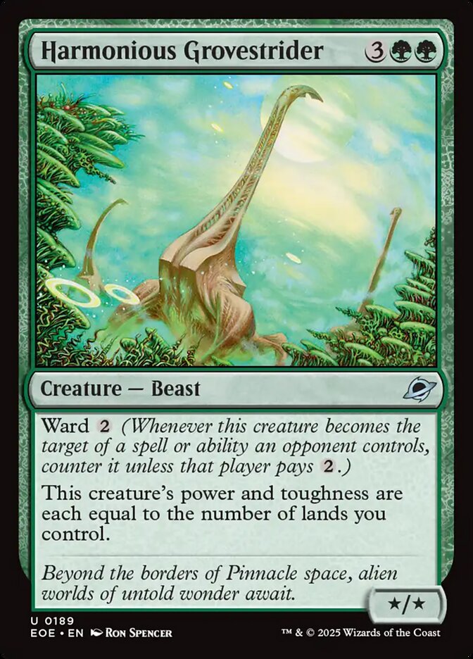 Harmonious Grovestrider 189 (Edge of Eternities)  - Foil | Good Games Adelaide SA