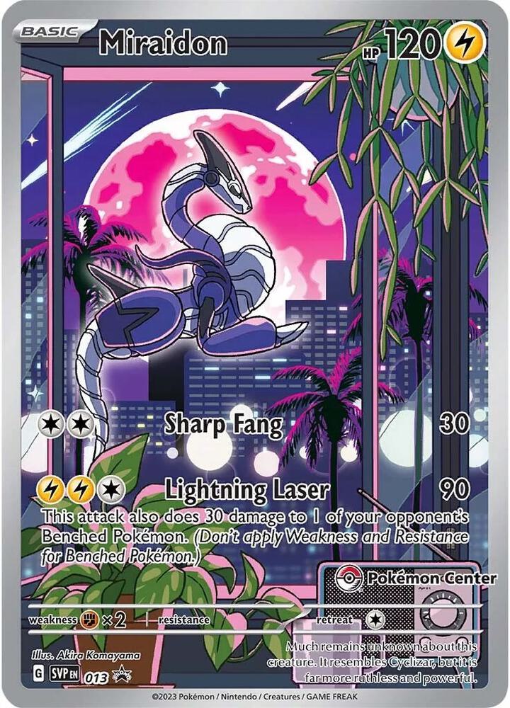 Miraidon Pokemon Center Exclusive 013 (SV: Scarlet & Violet Promo Cards)  - Holofoil | Good Games Adelaide SA