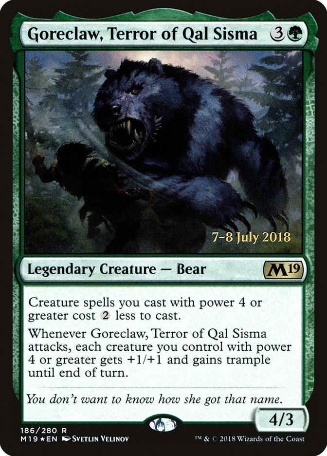 Goreclaw, Terror of Qal Sisma [Core Set 2019 Promos] | Good Games Adelaide SA