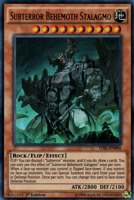 Subterror Behemoth Stalagmo [TDIL-EN084] Ultra Rare | Good Games Adelaide SA