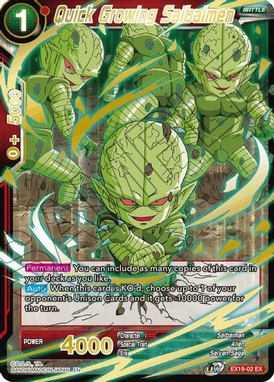 Quick Growing Saibaimen (EX19-02) [Special Anniversary Set 2021] | Good Games Adelaide SA