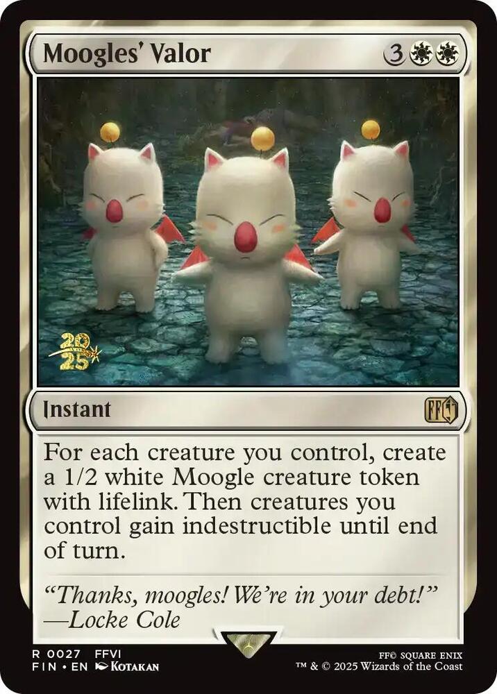 Moogles Valor 27 (Prerelease Cards)  - Foil | Good Games Adelaide SA