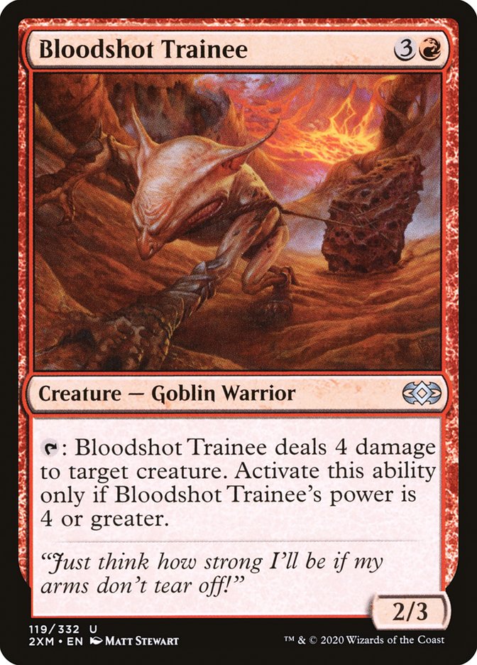 Bloodshot Trainee 119 (Double Masters)  - Foil | Good Games Adelaide SA