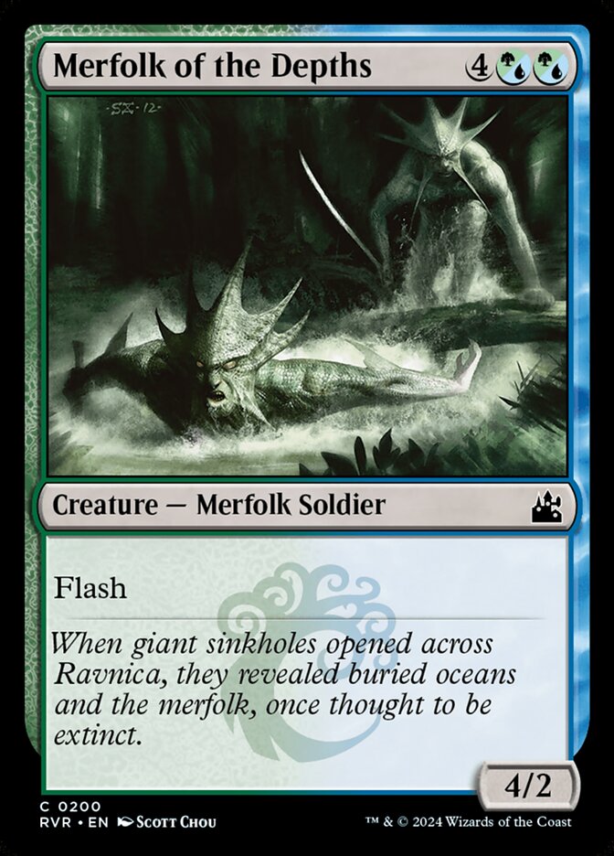 Merfolk of the Depths 200 (Ravnica Remastered)  - Foil | Good Games Adelaide SA
