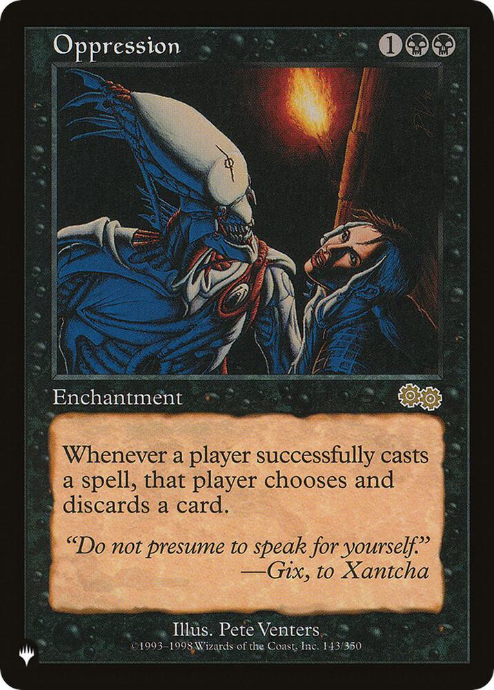 Oppression 143/350 (The List Reprints)  | Good Games Adelaide SA