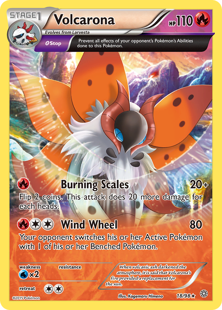 Volcarona (18/98) [XY: Ancient Origins] | Good Games Adelaide SA