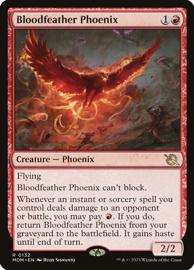 Bloodfeather Phoenix 132 (March of the Machine)  | Good Games Adelaide SA