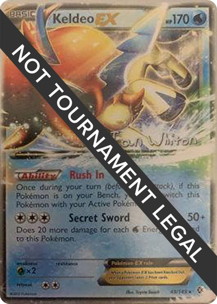 Keldeo EX 2013 Ian Whiton 49/149 (World Championship Decks)  | Good Games Adelaide SA