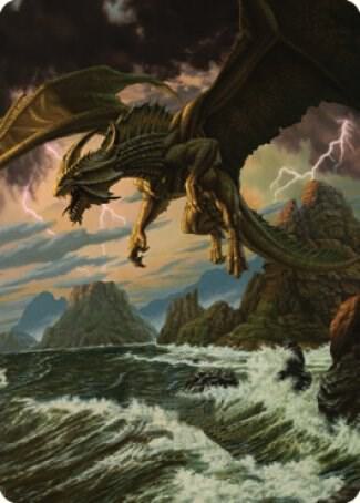 Ancient Bronze Dragon Art Card 3 81 3 (Art Series: Commander Legends: Battle for Baldur's Gate)  | Good Games Adelaide SA