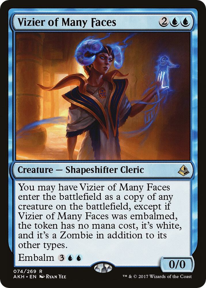 Vizier of Many Faces 74 (Amonkhet)  - Foil | Good Games Adelaide SA