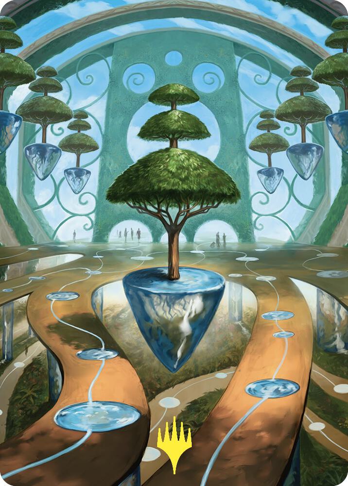 Rejuvenating Springs Art Card Gold Stamped 48 (Art Series: Commander Masters)  | Good Games Adelaide SA