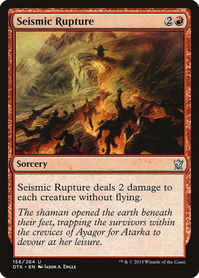 Seismic Rupture 156 (Dragons of Tarkir)  - Foil | Good Games Adelaide SA