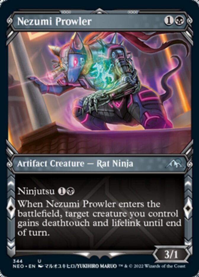 Nezumi Prowler (Showcase Ninja) [Kamigawa: Neon Dynasty] | Good Games Adelaide SA